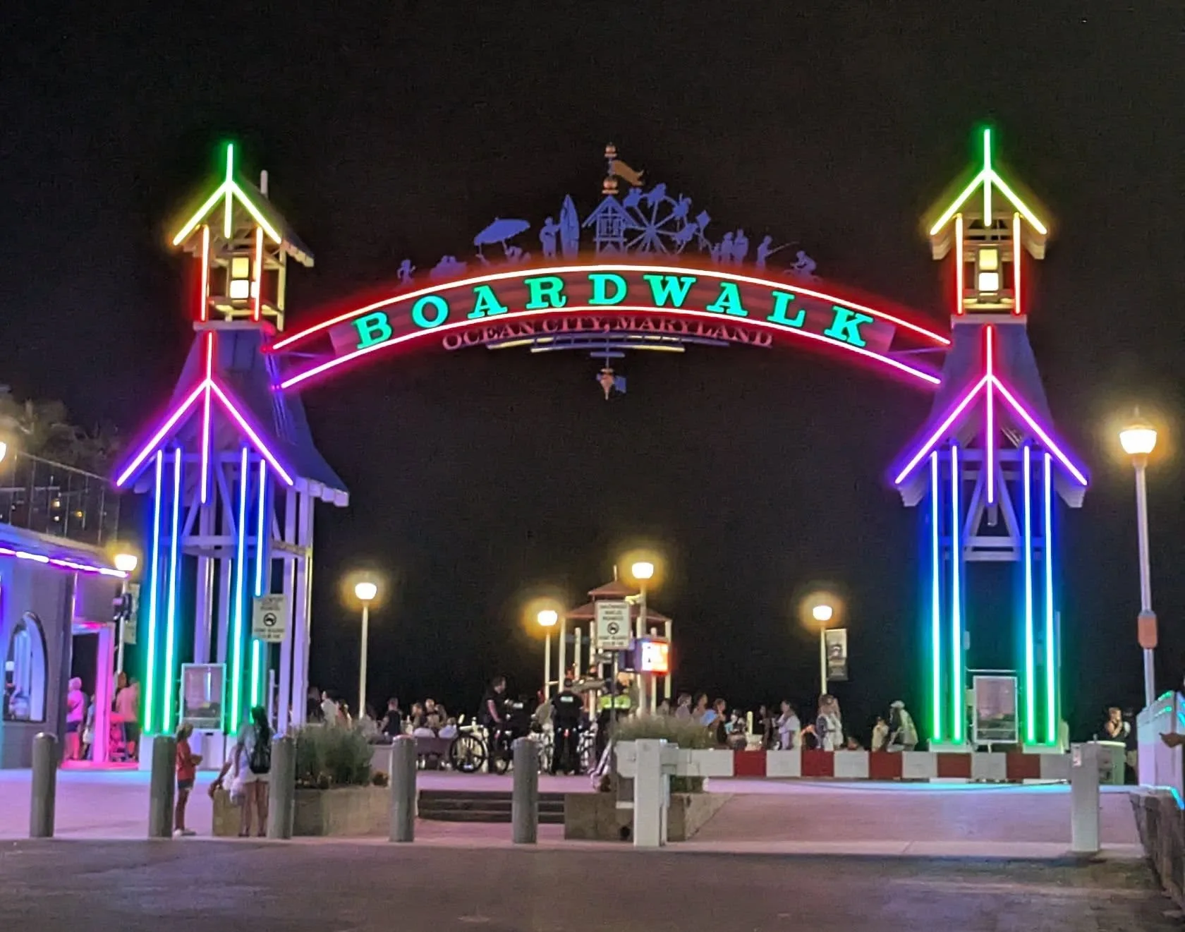 Boardwalk sign in ocean city md