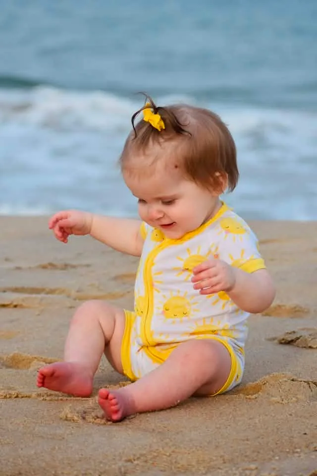 baby on the beach in ocean city md