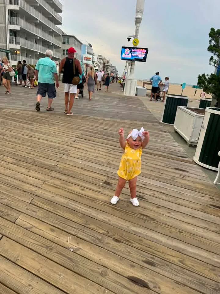 Zach Feltz
  ·
My 1 year old daughter walked the boardwalk two nights in a row and said hi to everyone. (I have a video too) She was trying to be the mayor!
Mayor Rick Meehan, there’s a new mayor in town.