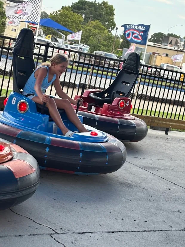 It's always better at Baja in Ocean City, Maryland. Bumper cars are a kid favorite.