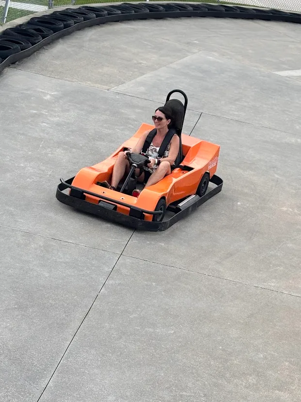Driver takes the course at Baja Amusements in Ocean City, Maryland.