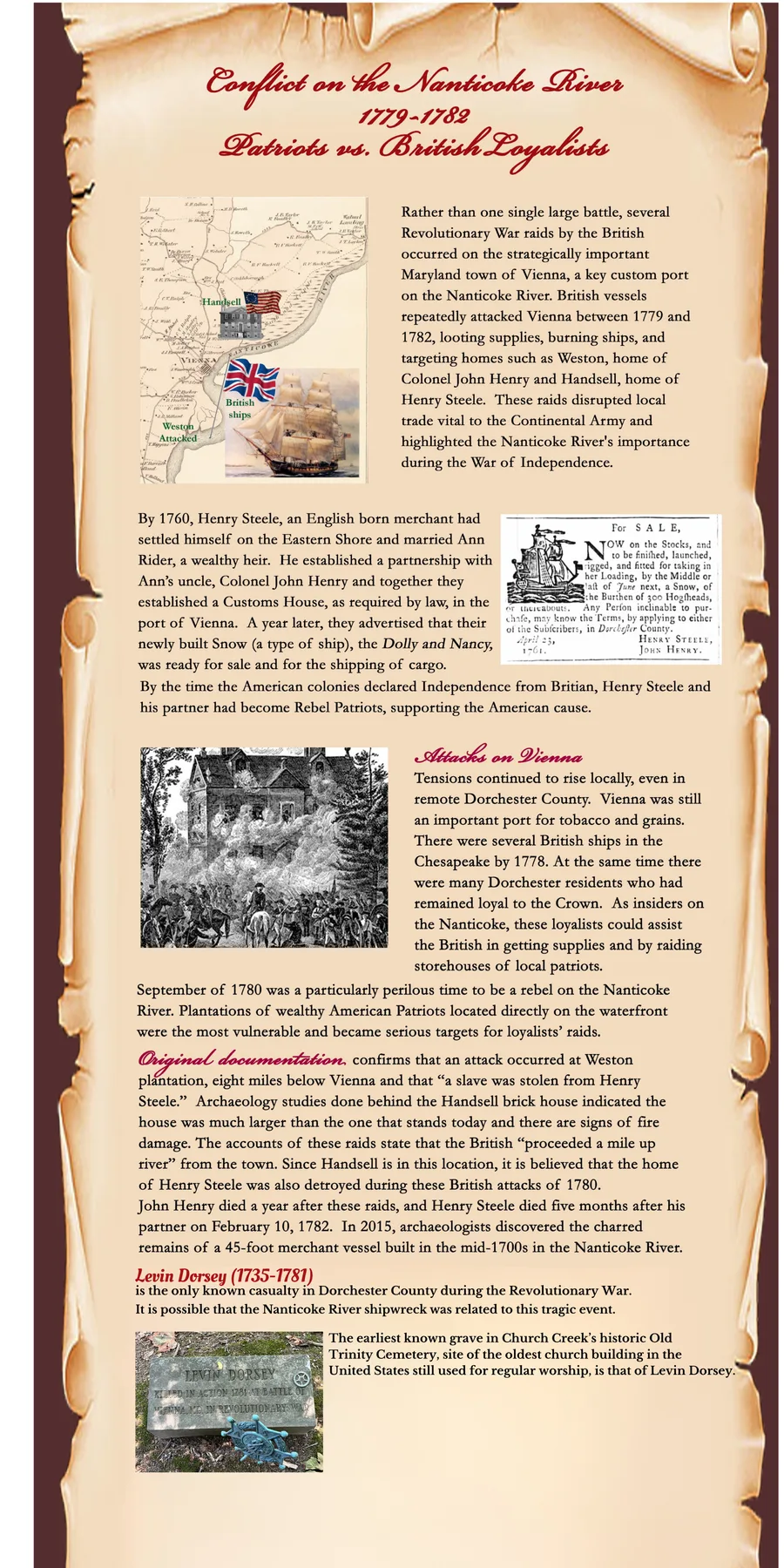 battle of vienna - colonial history vienna md
