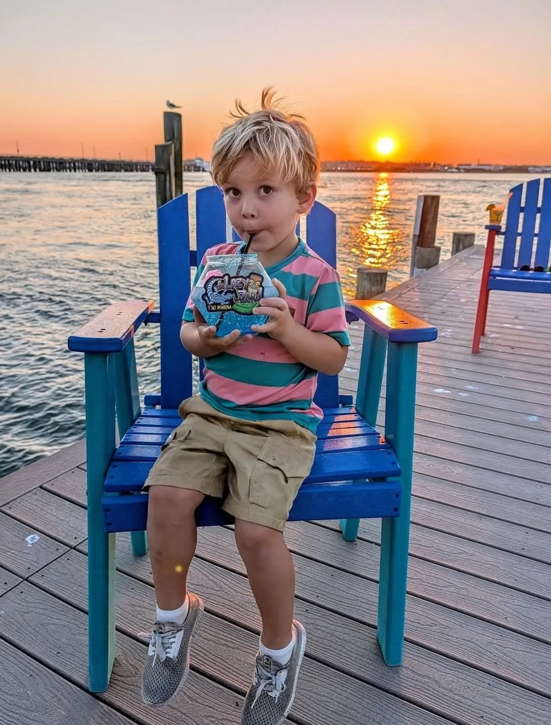 Brittany Preston - Dinner at De Lazy Lizard. This used to be our must go to bar every summer with my girl friends 10-15 yrs ago. Now I'm coming with my own family and enjoying the sunset on the bay!