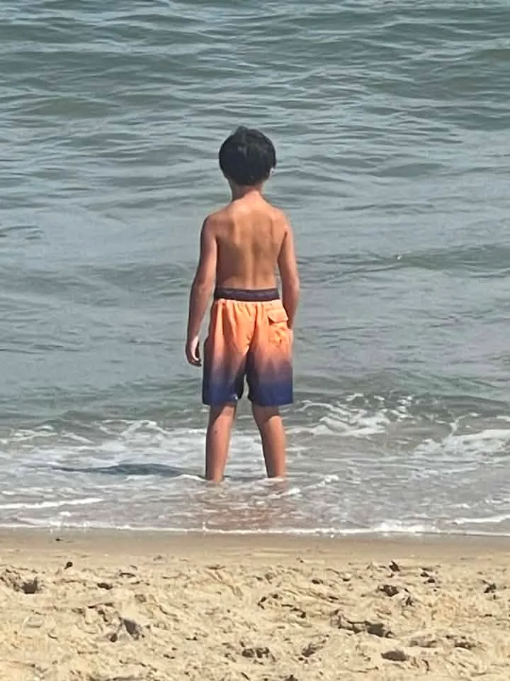 Kristie Volocko-Volcsko - Enjoying the ocean waves.