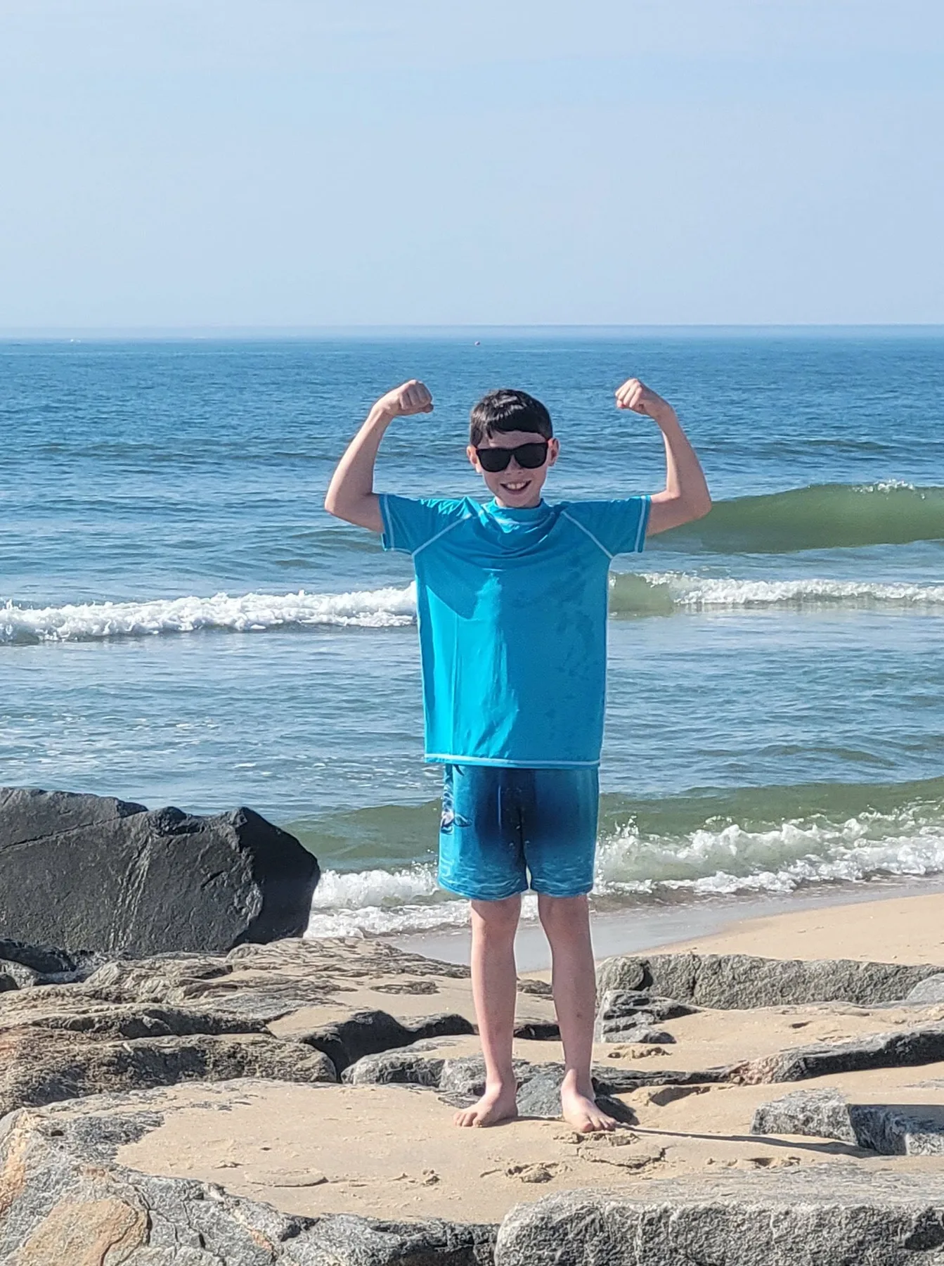 Dawn Dupert - My grandson. This was taken at 12th street. He couldn't believe he finally made it to the beach.