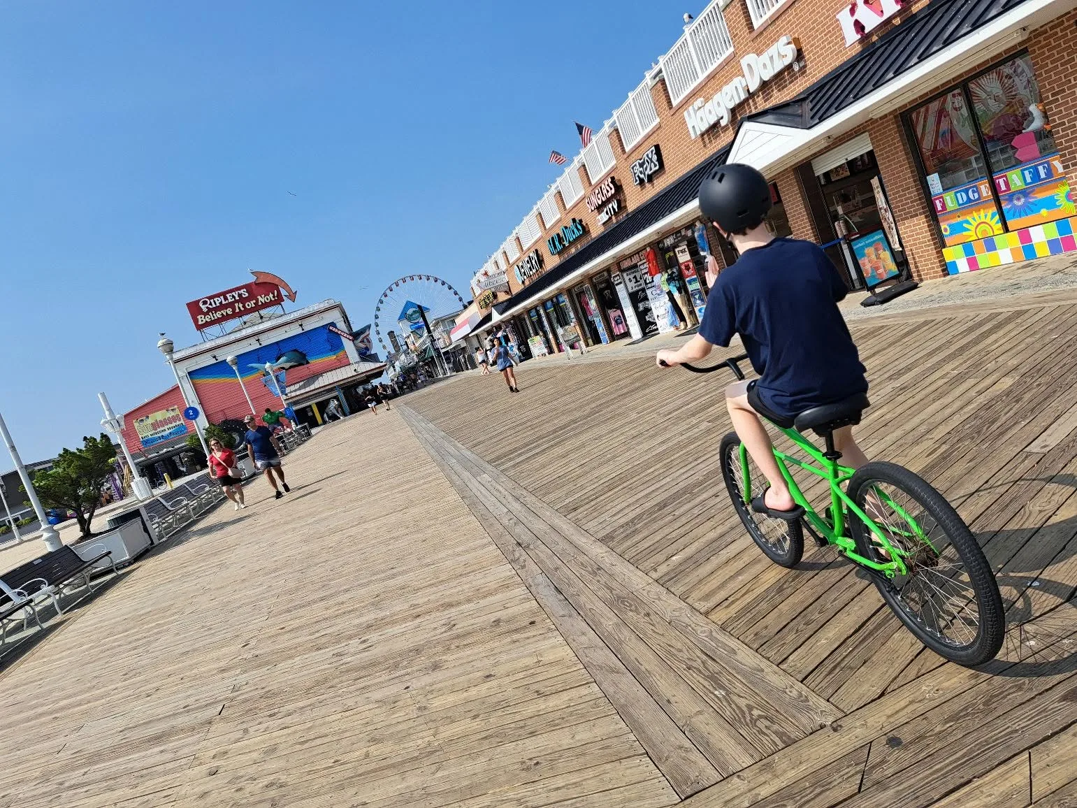 Debra Corson - During our visit last month, my son and I rented bicycles on the boardwalk for the first time.
