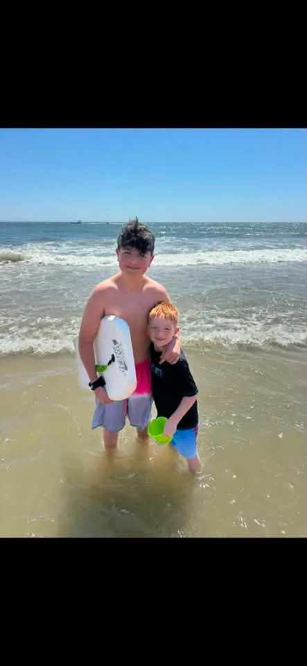 Rannels Nichole - 2of my 3 boys! Patiently waiting all week everyday of our vacation to swim in the ocean! Too bad the Jellyfish 🪼 took over their best times! Stayed at the Holiday inn and suites!