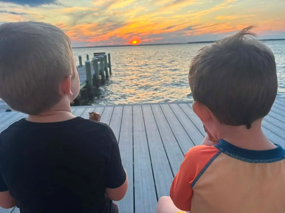 Victoria O'Neal - Watching the sunset over the bay is the perfect way to end the day. Heading to OC the weekend. We can’t wait to make more memories 
