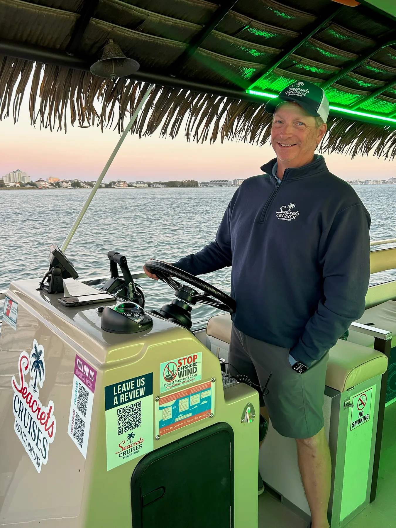 Captain Joel Davies of Seacrets Cruises spends time talking with oceancity.com about what it's like being a captain in Ocean City, Maryland.