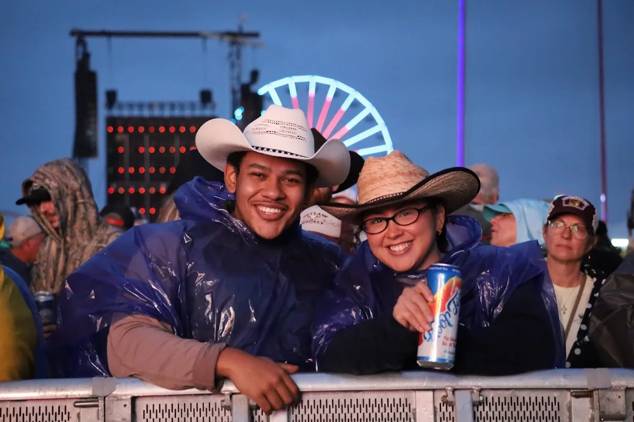 People enjoyed the concerts- ponchos and all at Country Calling.