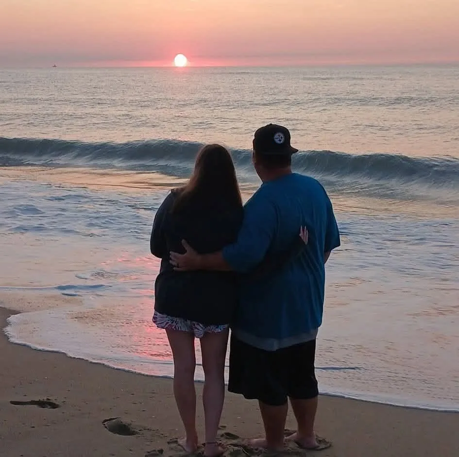 Justin Heidler - My Wife and I sunrise on 74th street, we love Ocean City Maryland!!!