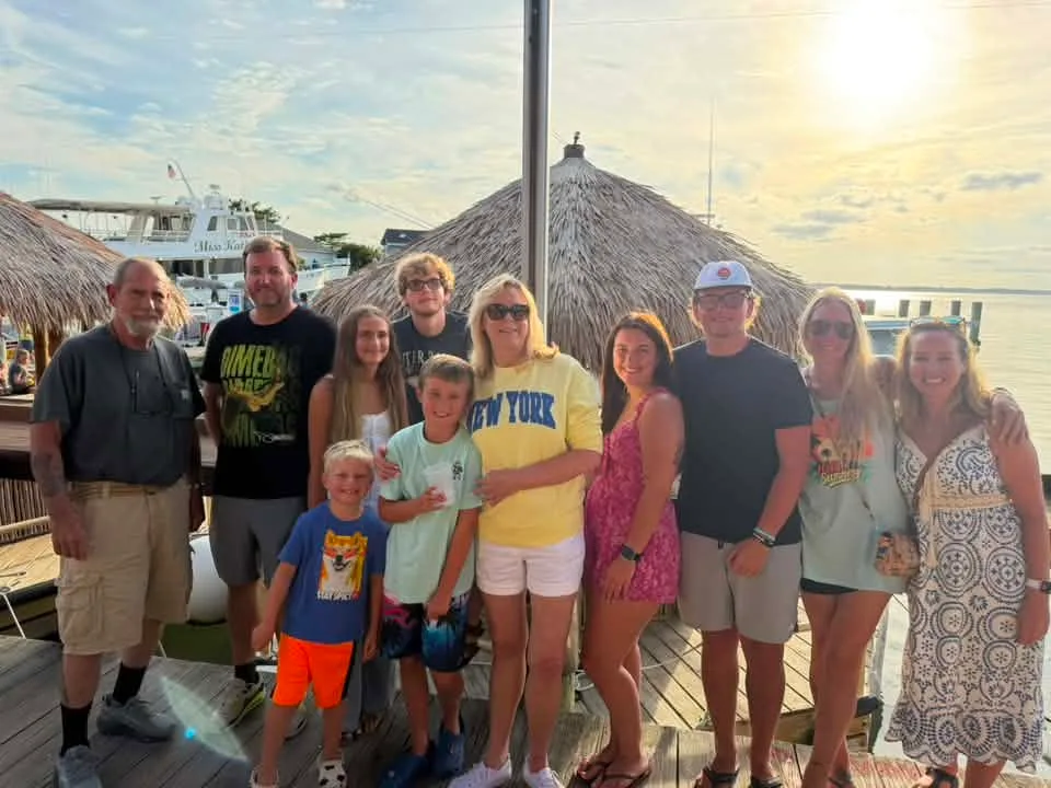 Krystal Marti - our family photo at the beach