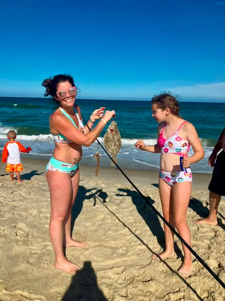 cathing a fish in ocean city md