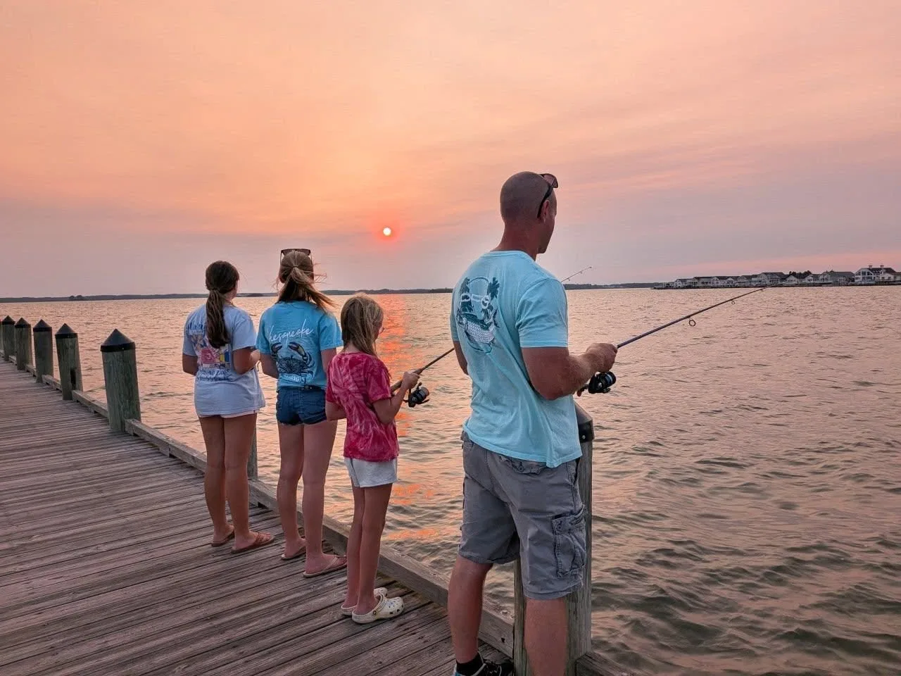 Michelle Trombetta - Fishing off the Pier at Northside Park