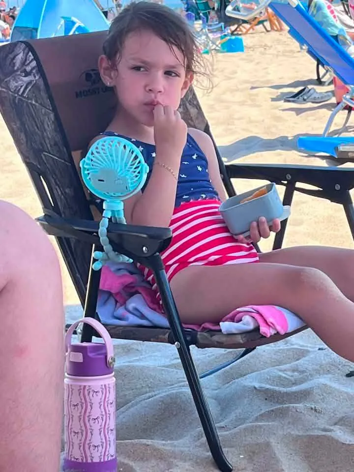 Courtney Gillock - Nothing like snacking at the beach! Princesses treatment for sure!!!!