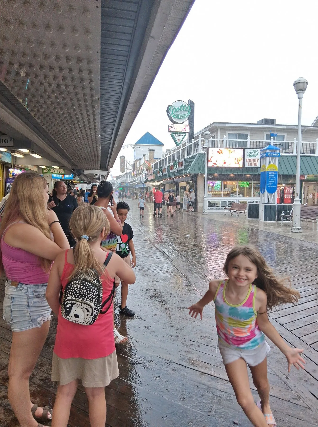 girl in rain in ocmd
