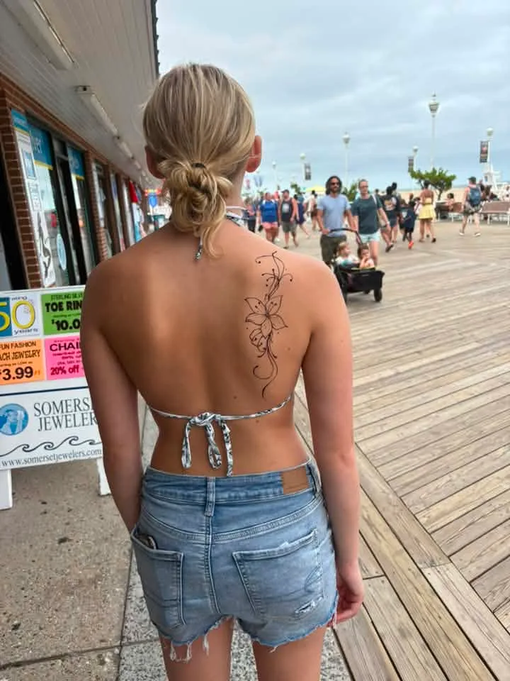 Crystal Jean - Our first family trip to OC, my daughter got her first ever Henna tattoo and it came out beautiful!