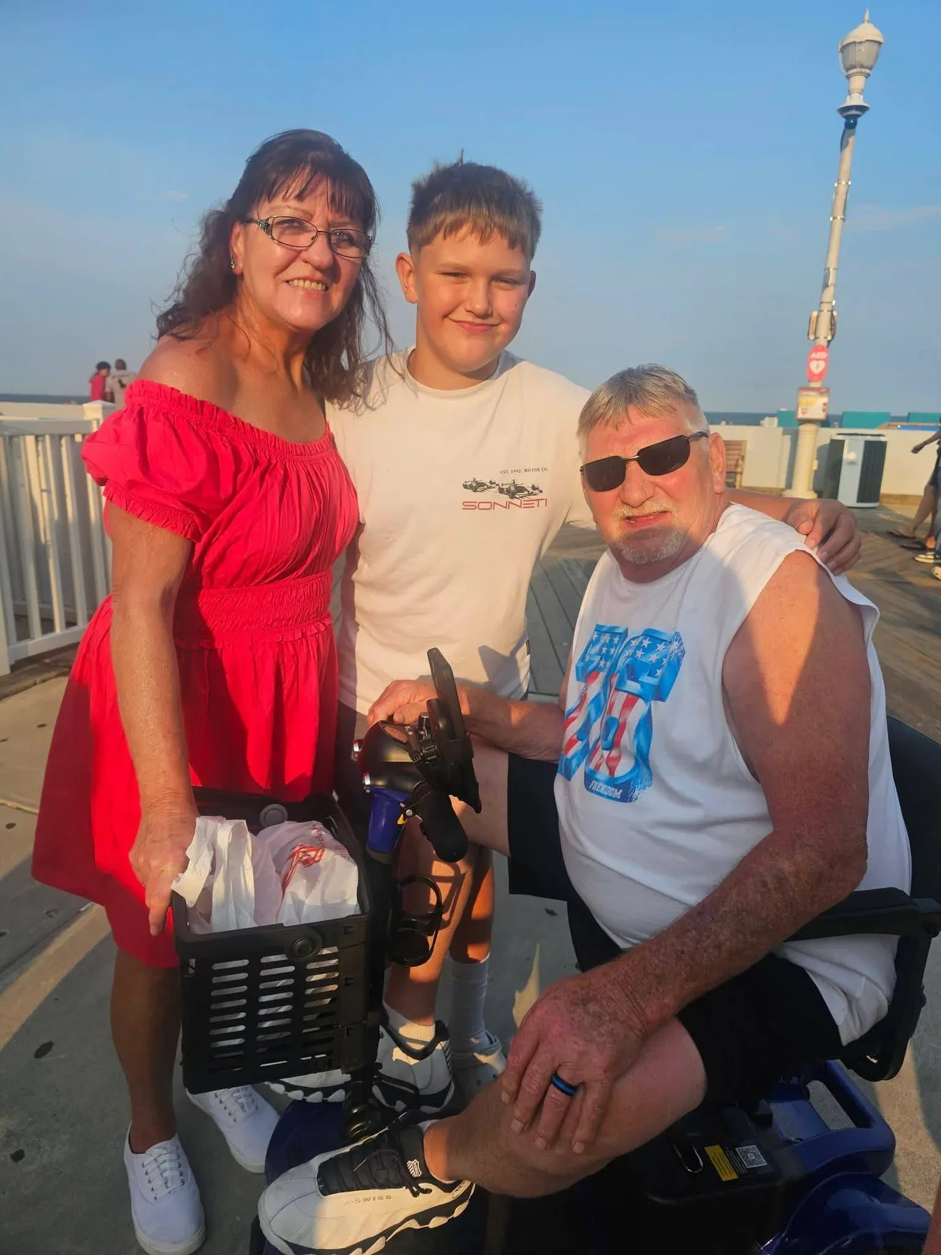 Mary Scott - OC Boards with Grandson