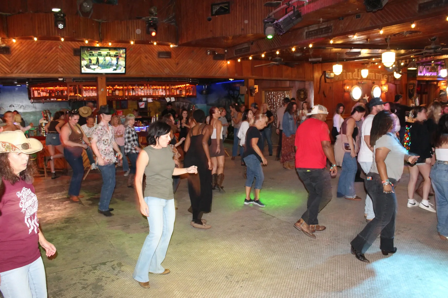 Line dancing at Seacrets was a great way to start the day for Country Calling.