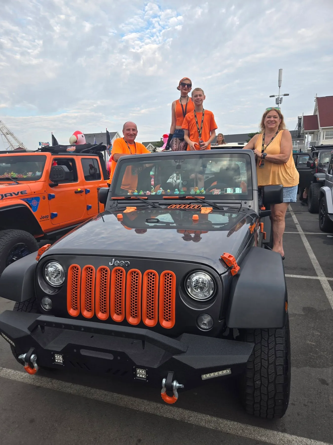 Sandy Moll Weister Spending time with family and having fun. Best way to enjoy jeep Week every year.