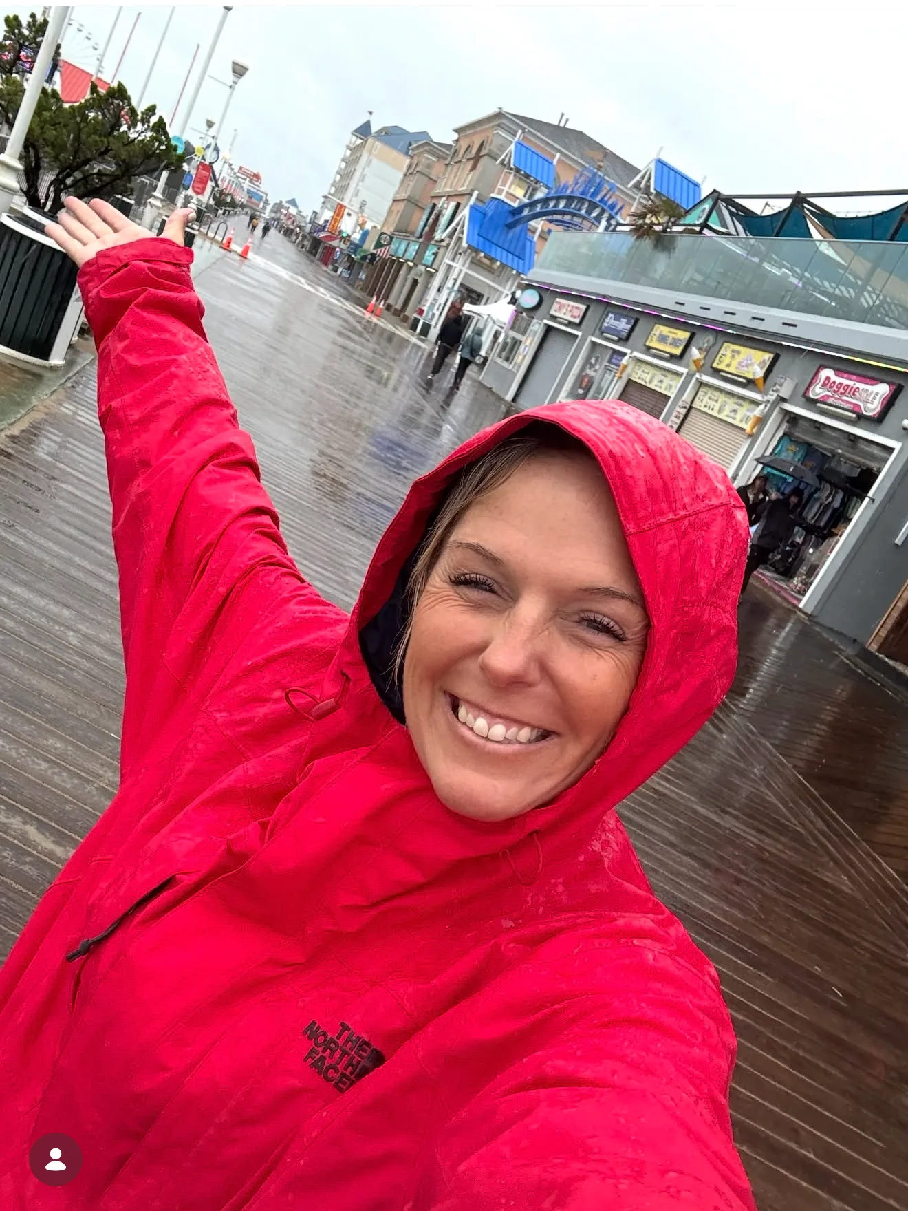Katie Ruskey on the Boardwalk in Ocean City MD