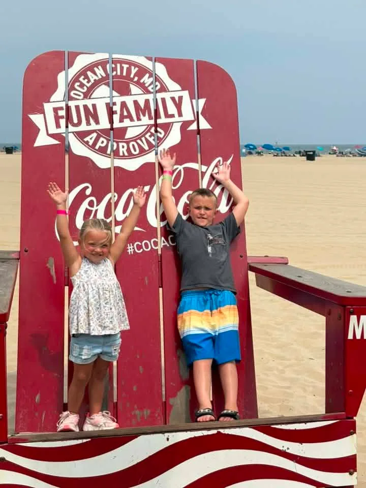 Michelle Snook Hopple - Grandkids trip to Ocean City. They had a blast and would do it again.
