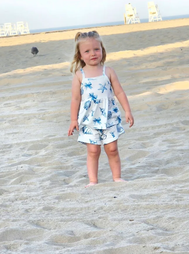 Chrissy Moreland - My sweet girls first time at the beach. 