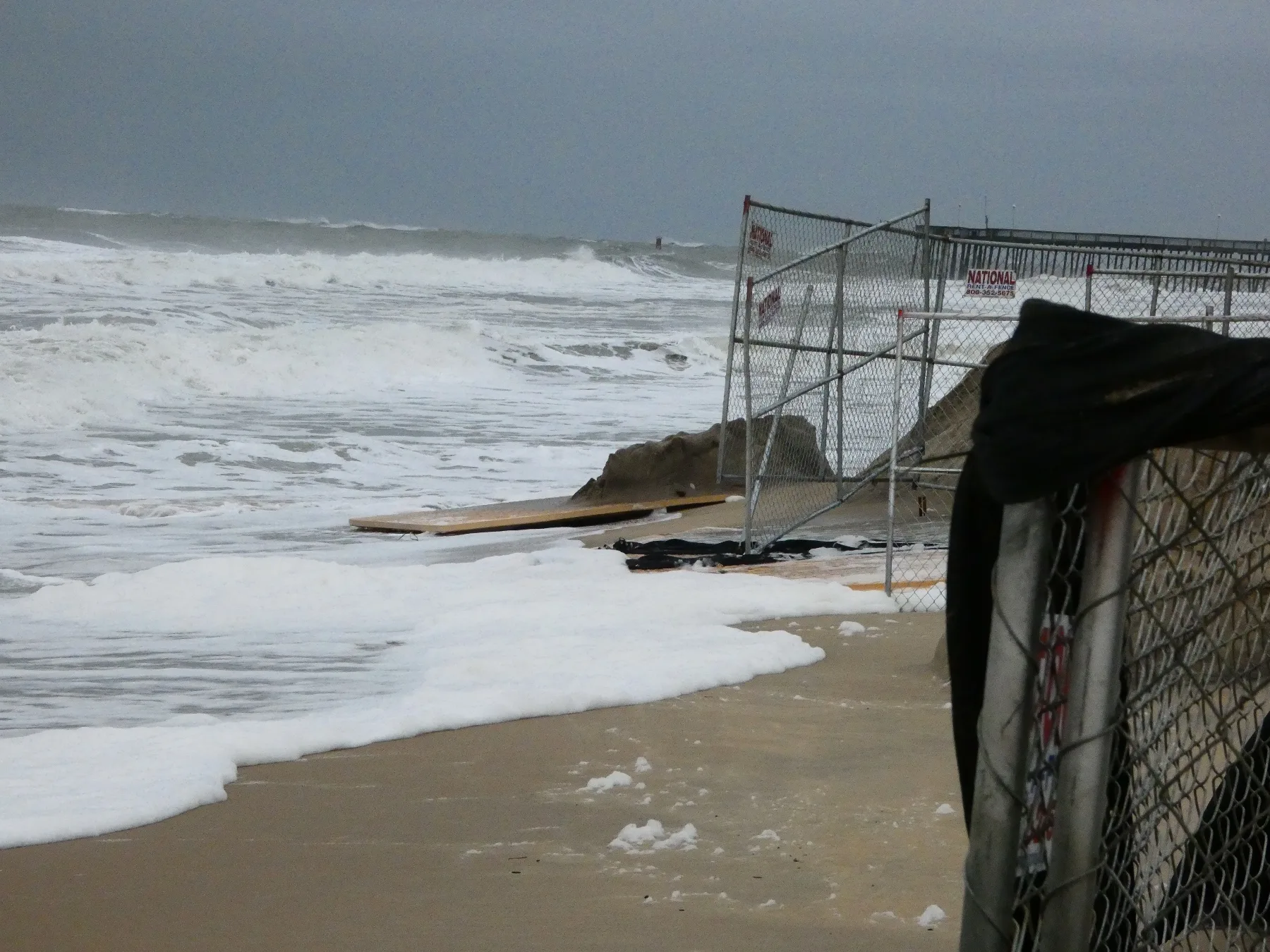 Lots of water near the oceans calling stage area