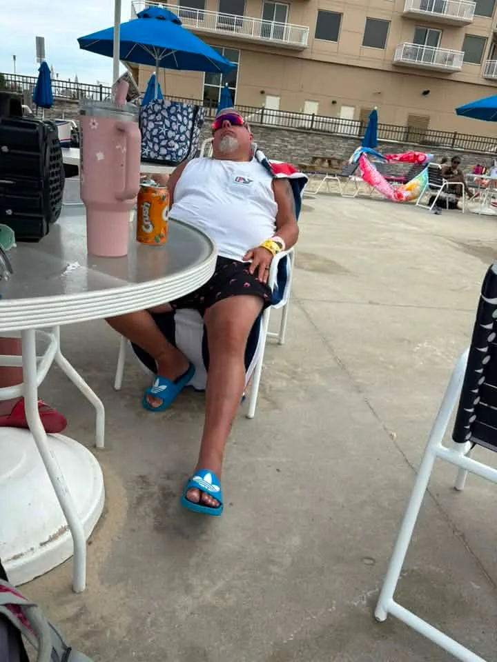 Allison Smith - Too many rum buckets at the Beach Club! 