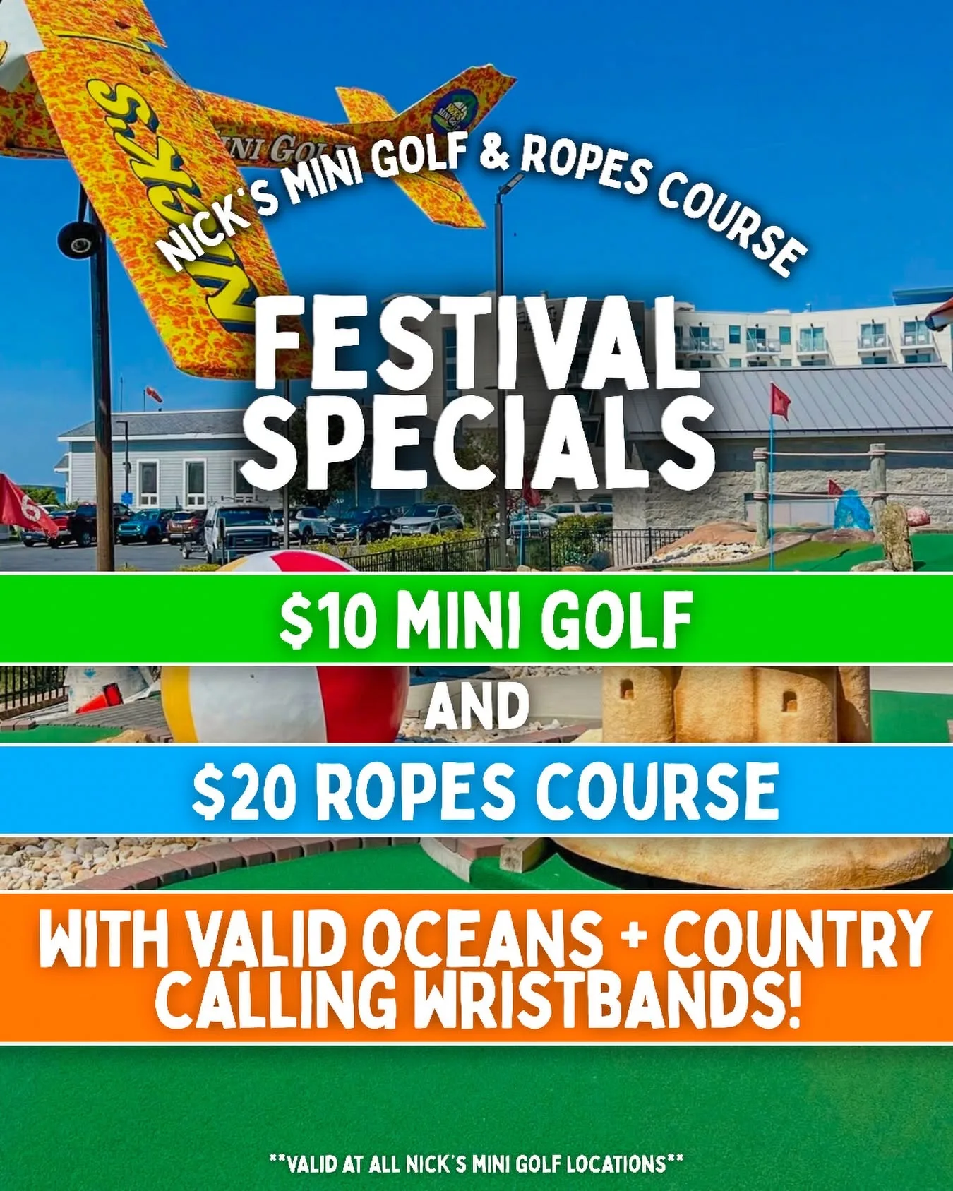 Nicks Mini Golf during Oceans Calling