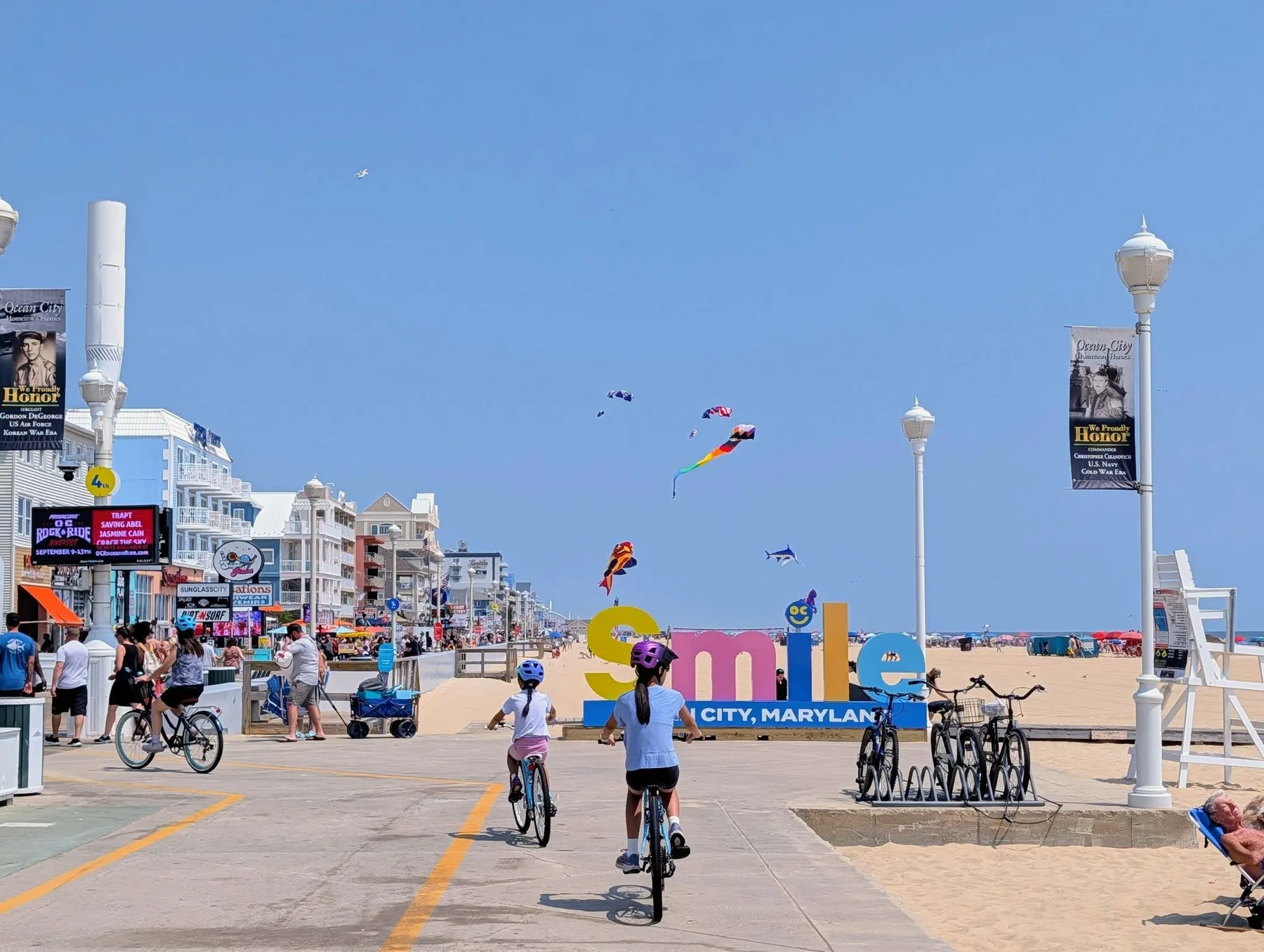 Chris Luc -  of our family’s favorite Ocean City traditions is biking the Boardwalk in the morning! 🚲☀️ Nothing beats the ocean breeze, beautiful views, and making memories together in a place we love.