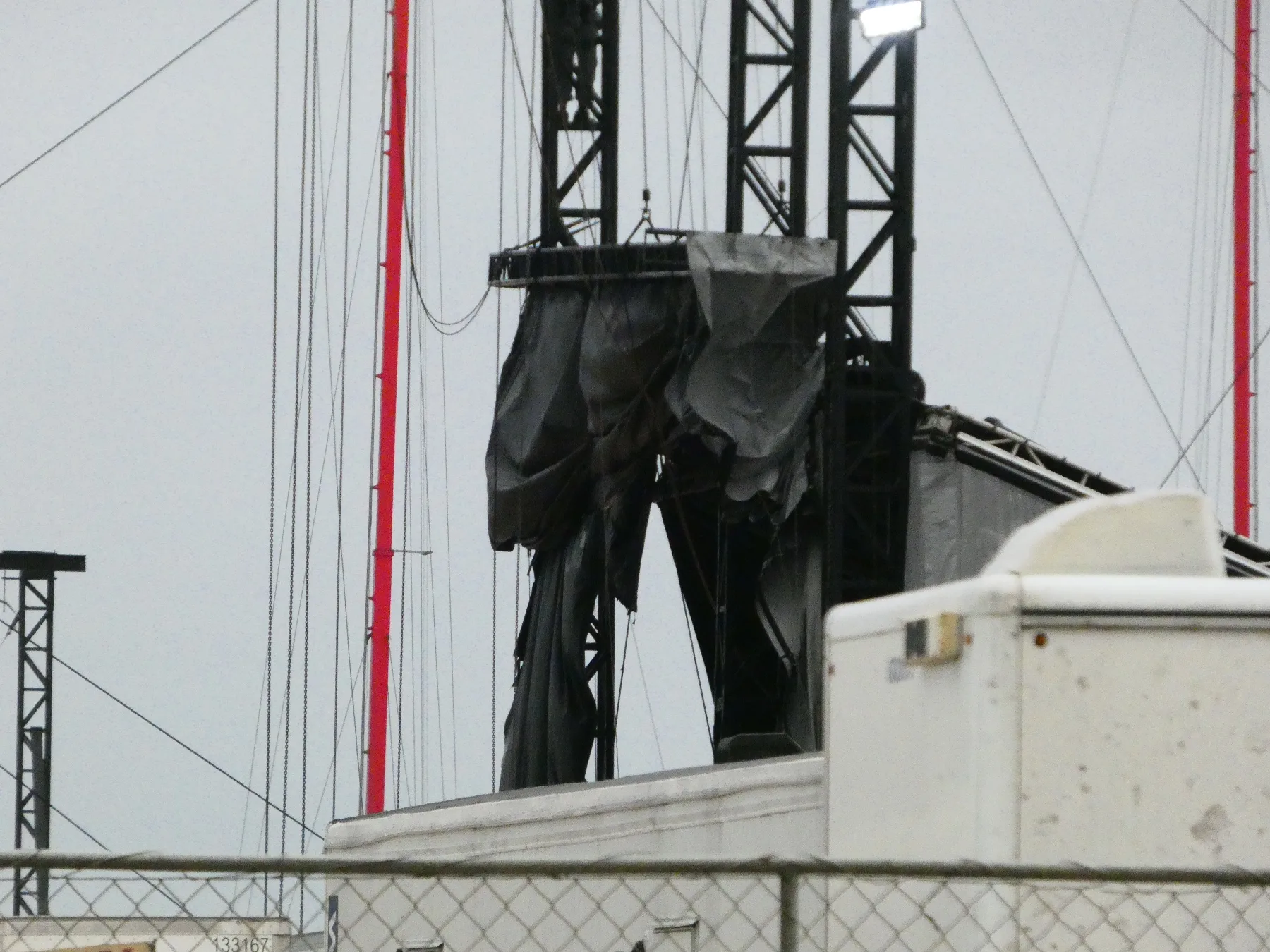 A closer look at the deserted stage