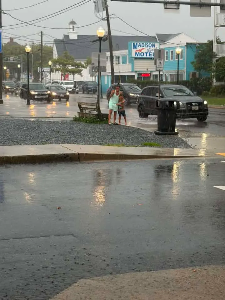 Paige Marie Cipolloni Rusnak - We were committed to the boardwalk Eagle scavenger hunt ￼even in the pouring rain!!
