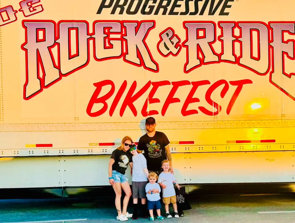 Family at Rock and Ride ocmd