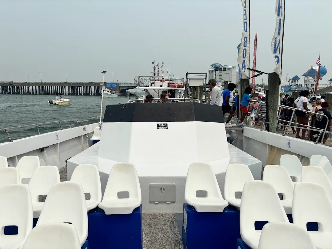 The Sea Rocket in Ocean City, Maryland was a relaxing experience with plenty of room for every rider.