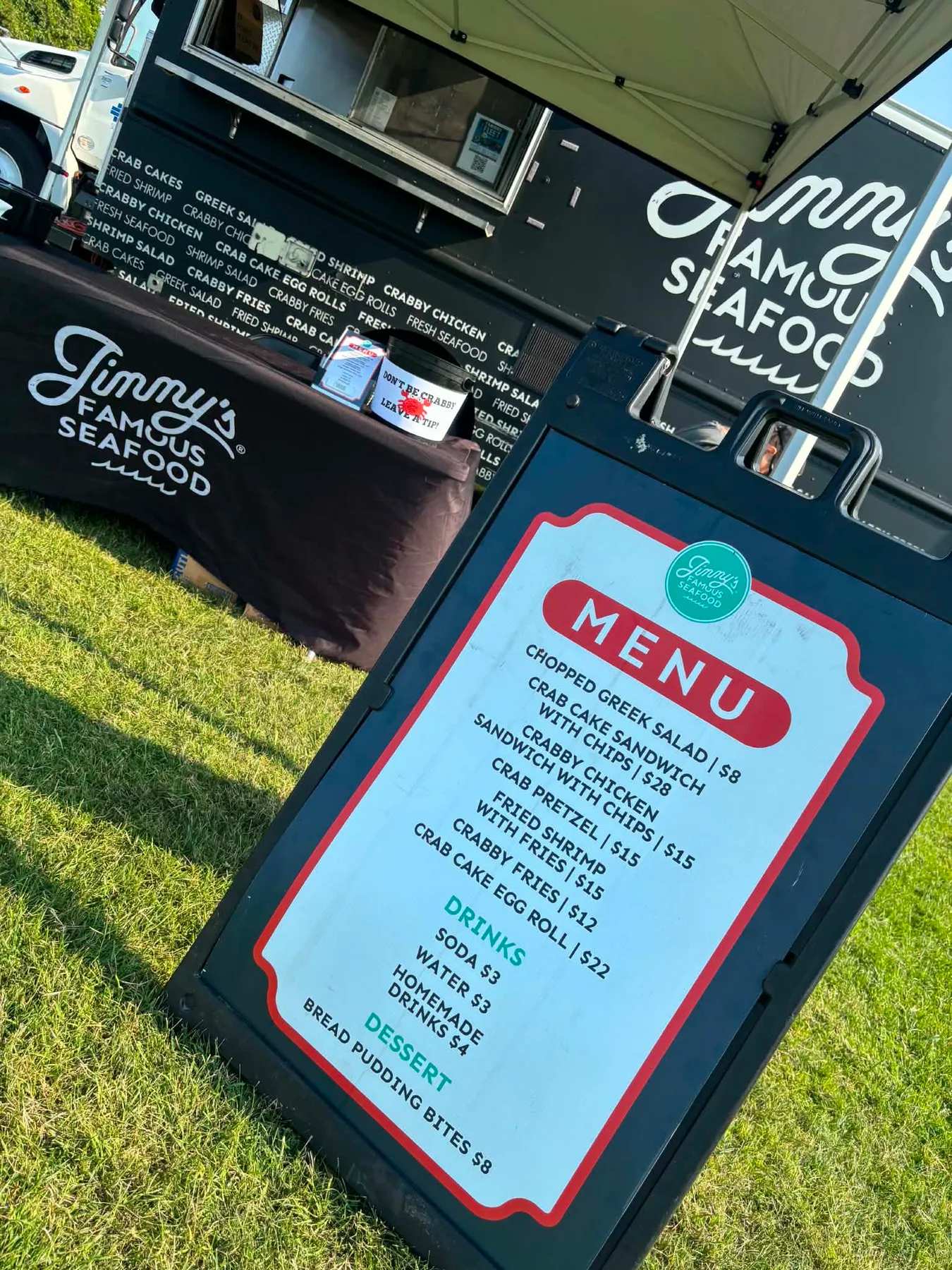 Jimmy's Famous Seafood can be found at their food truck on site.