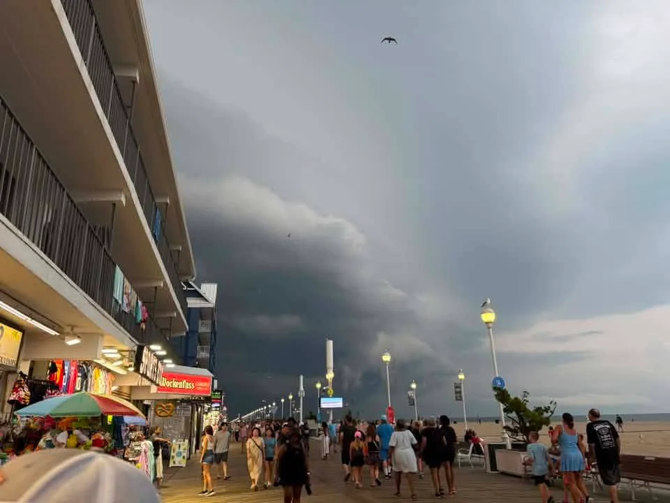 Cole Alleman - 8/11/26 watching the storm from the boardwalk