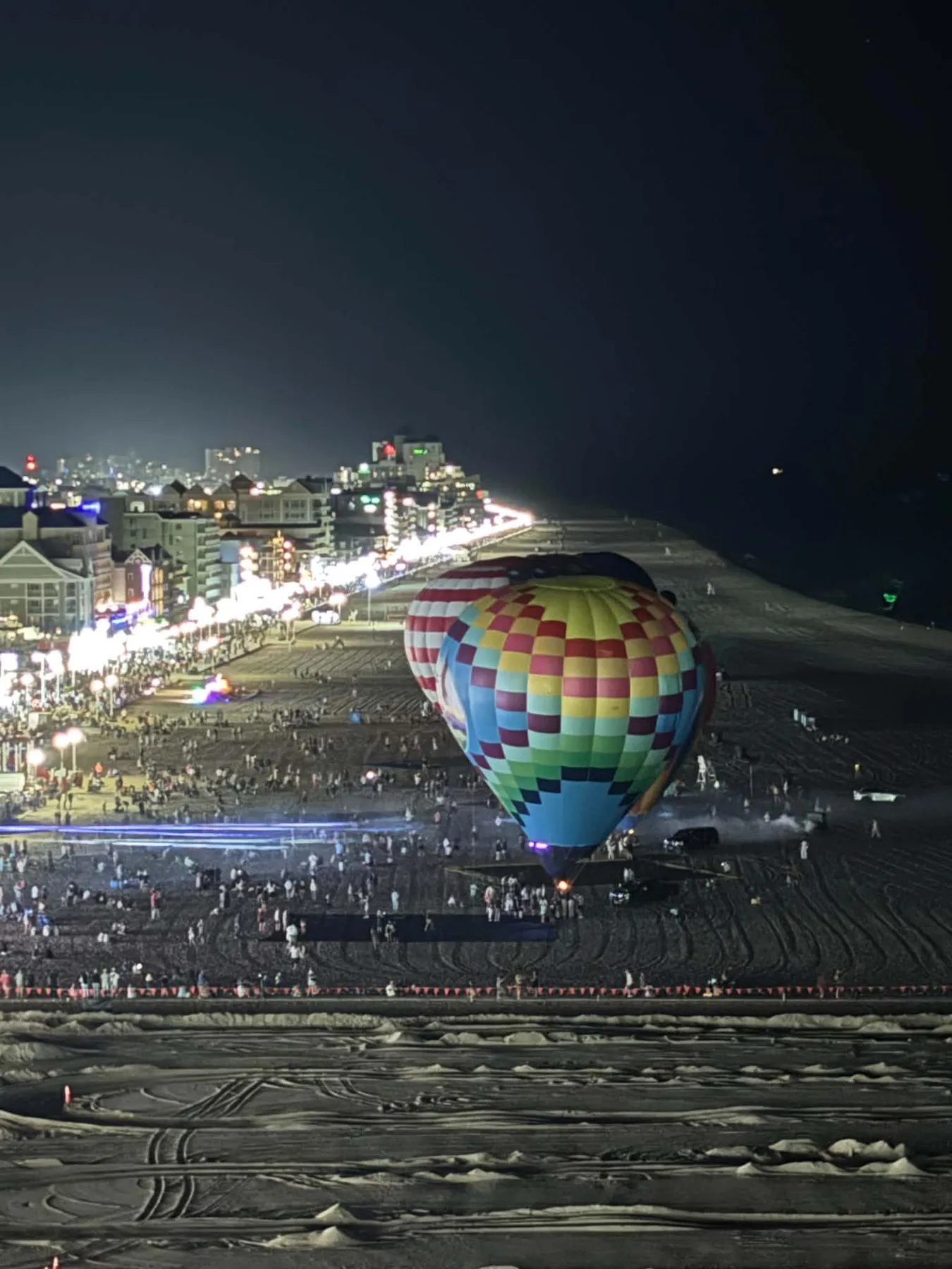 A view of Summer Send Off from the Jolly Roger Ferris Wheel.