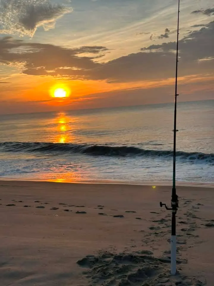 Scott Sukanick - Starting the day off right with a little surf fishing