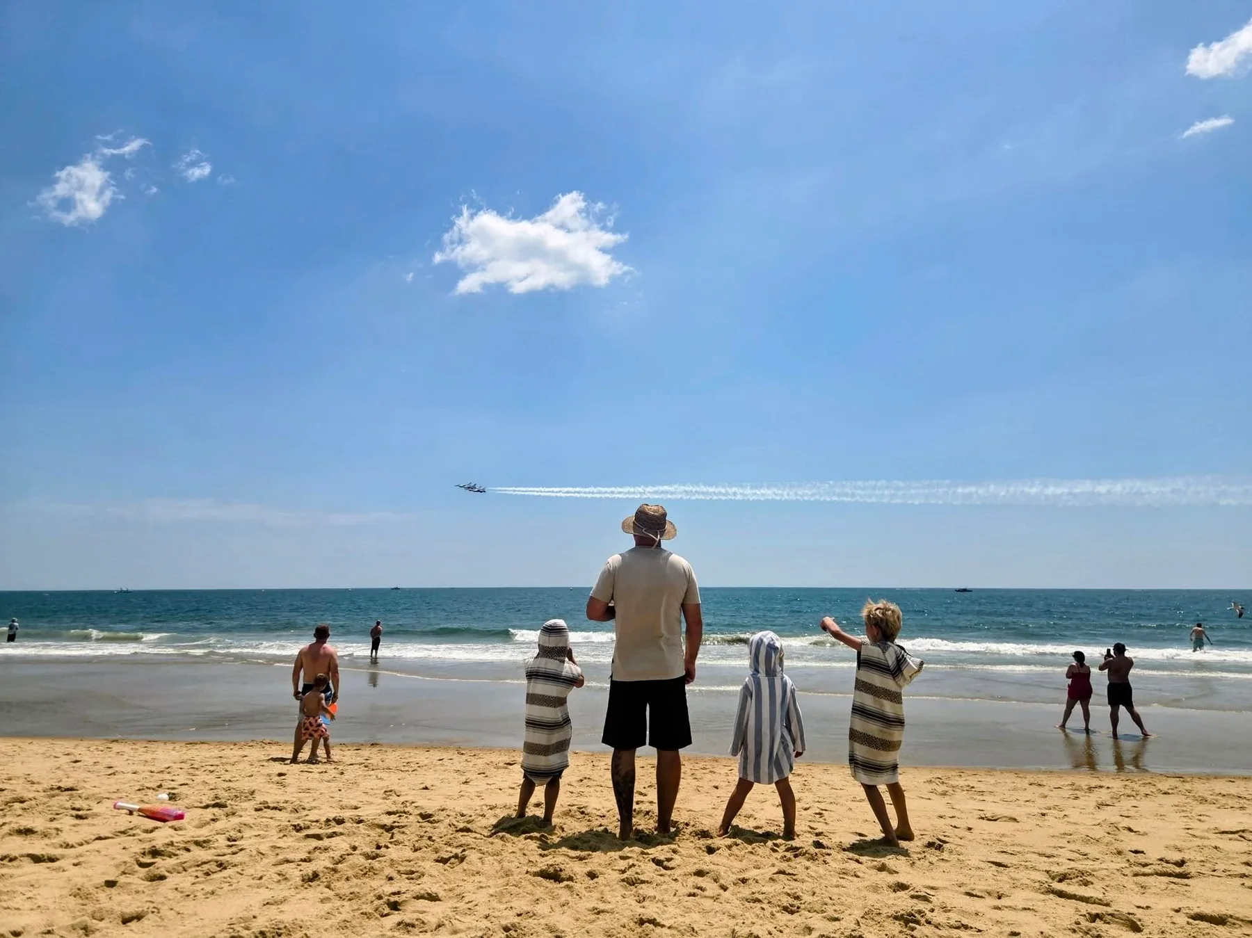 ocean city air show from the beach