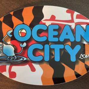 OceanCity.com 4″ x 6″ Weatherproof Vinyl Sticker