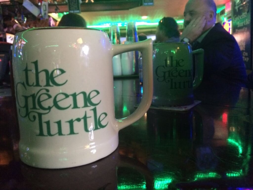 greene turtle mug