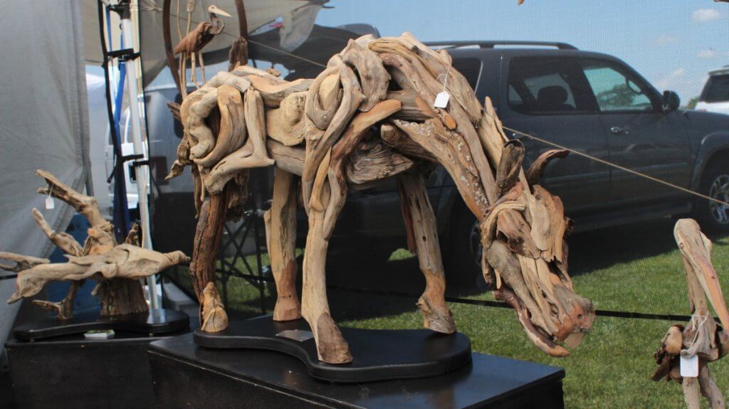 Driftwood sculpture
