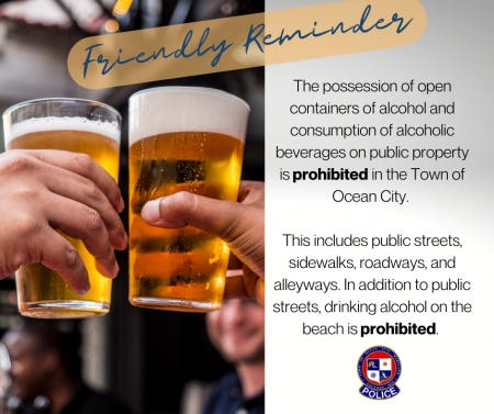 Alcohol reminder from OCPD