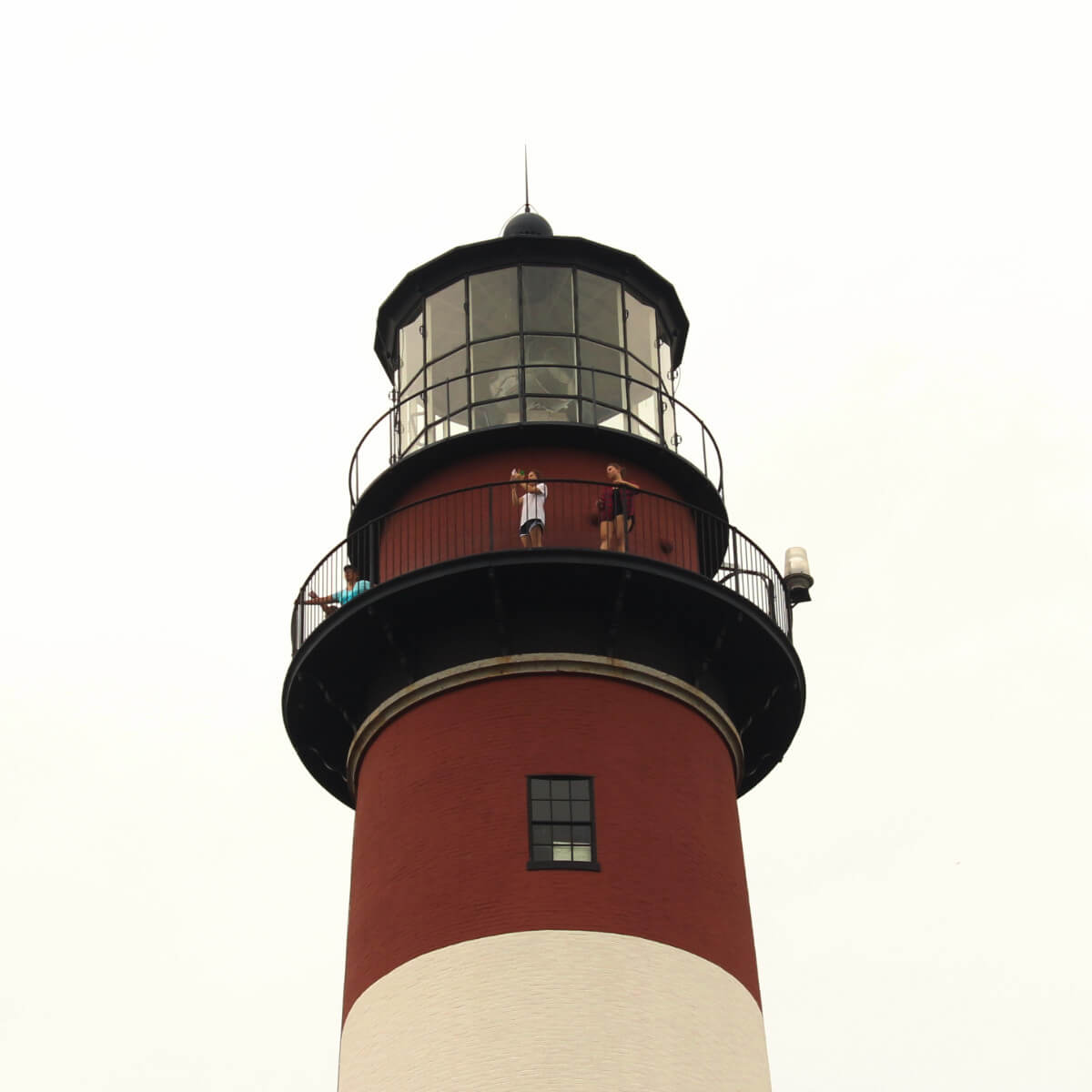 Looking out the lighthouse