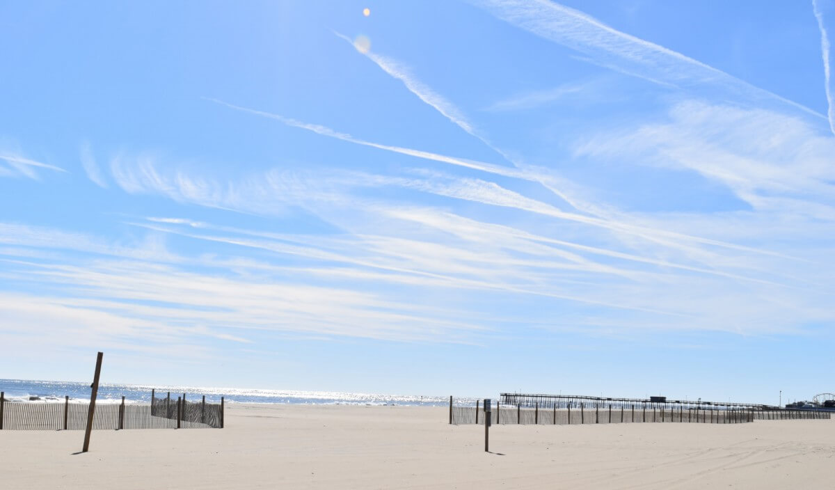 January beach