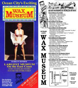 Original 1992 brochure for the Ocean City Wax Museum