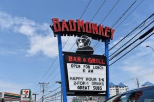 Bad Monkey sign