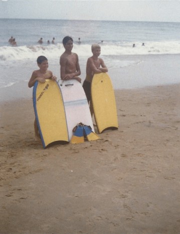 Brandon Joe and Eddie in 1989- boys met first and rest of group followed