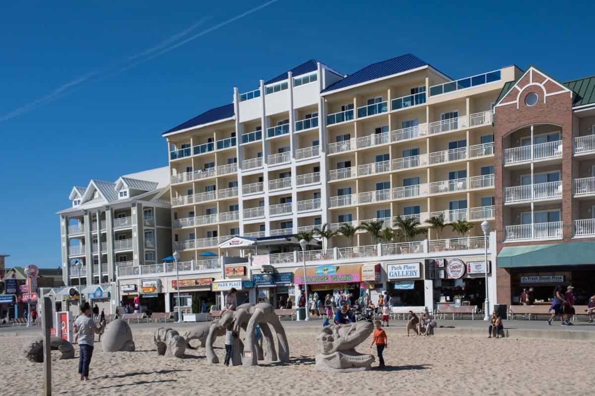 Park Place Hotel on the Ocean City Boardwalk